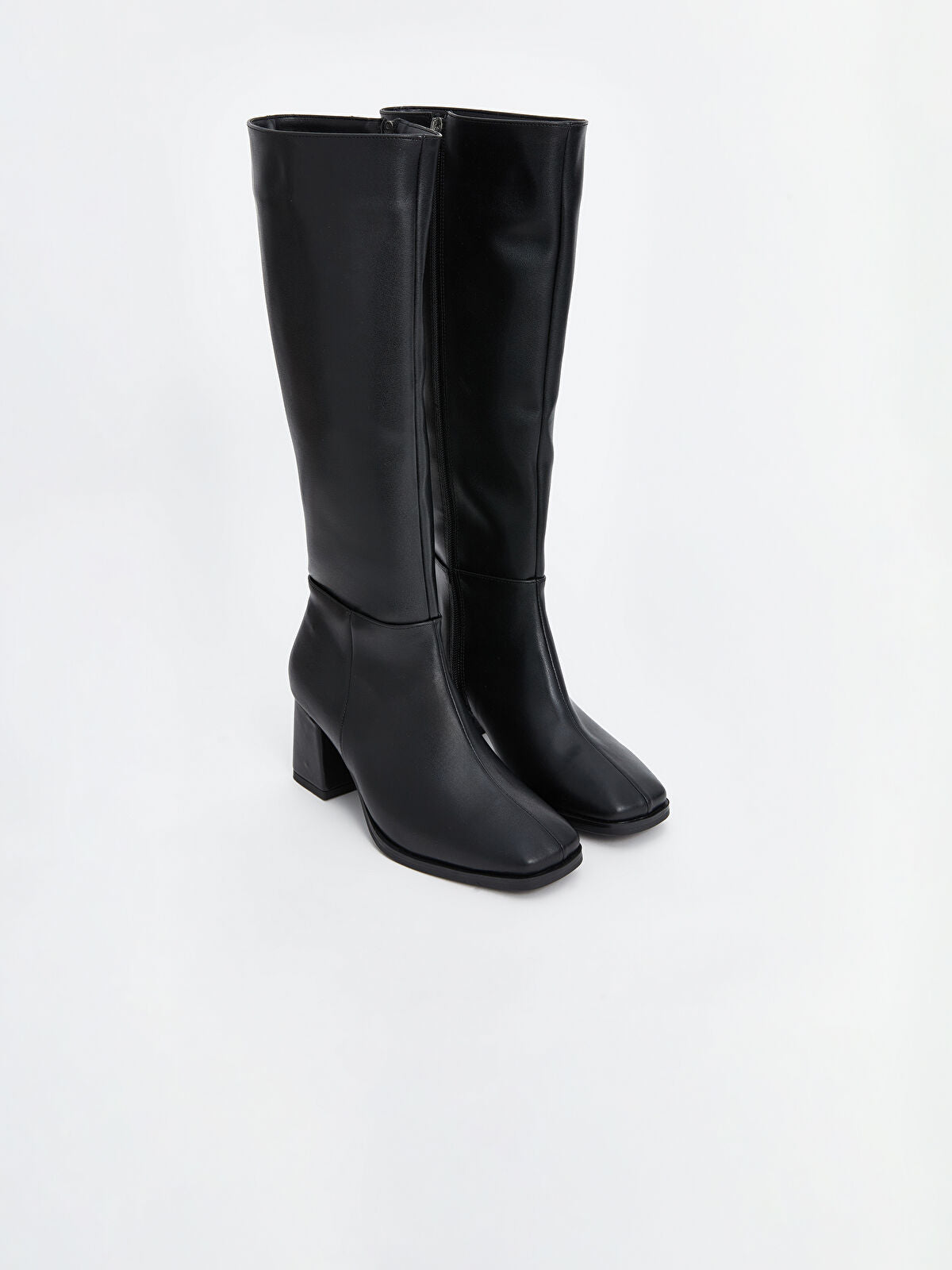 Leather-Look Women's Ankle Boot