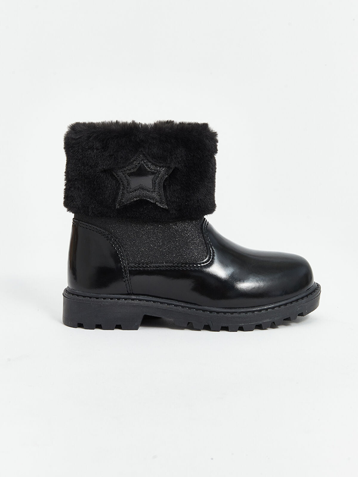 Fur Lined Astrakhan Girl Boot