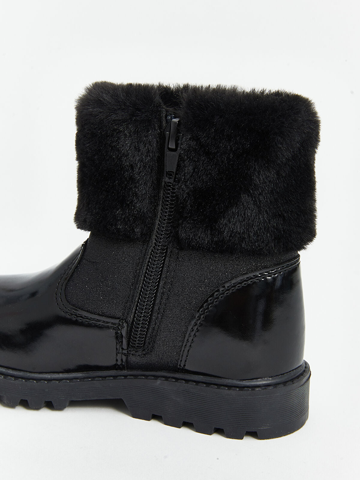 Fur Lined Astrakhan Girl Boot
