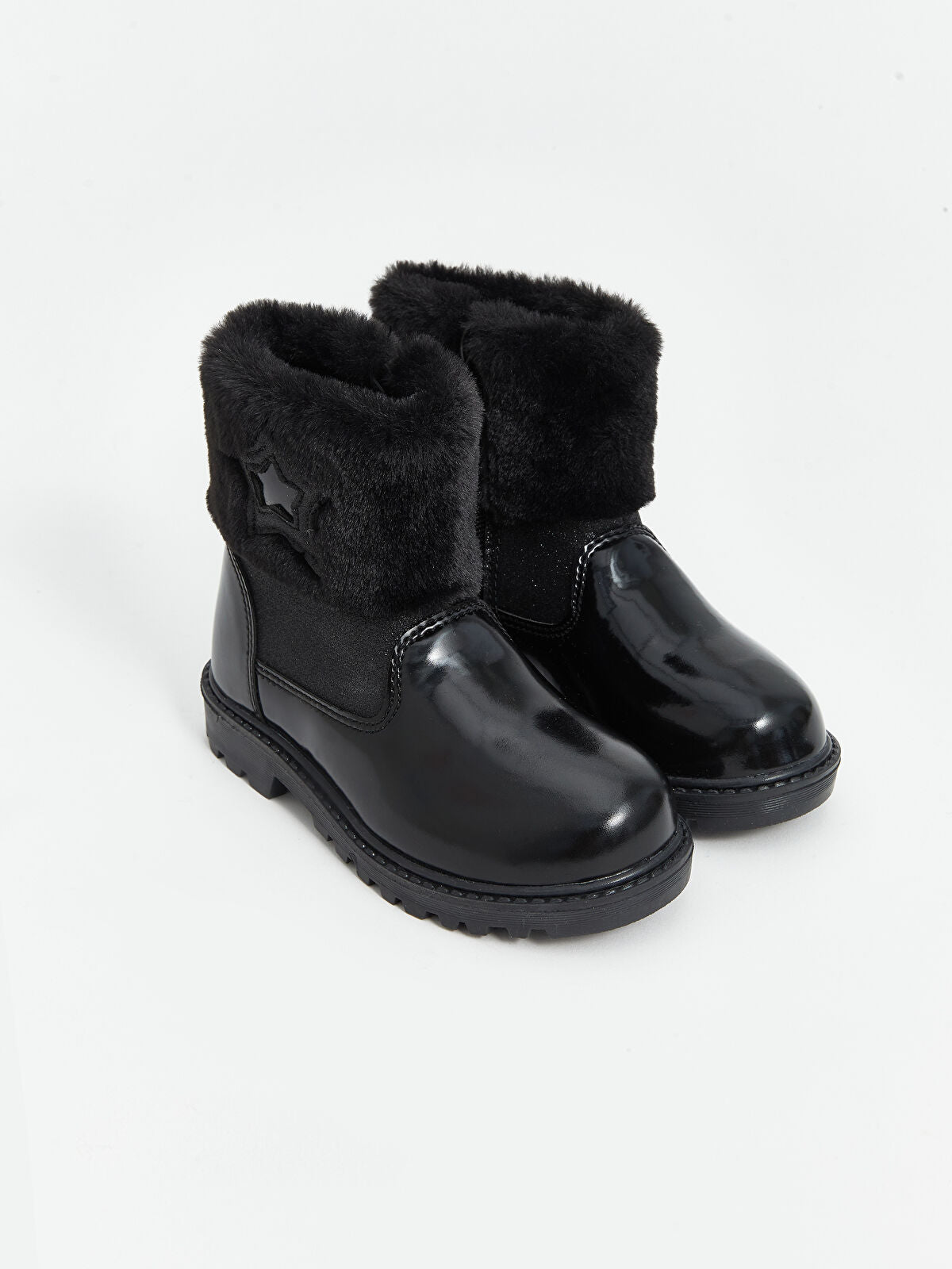 Fur Lined Astrakhan Girl Boot