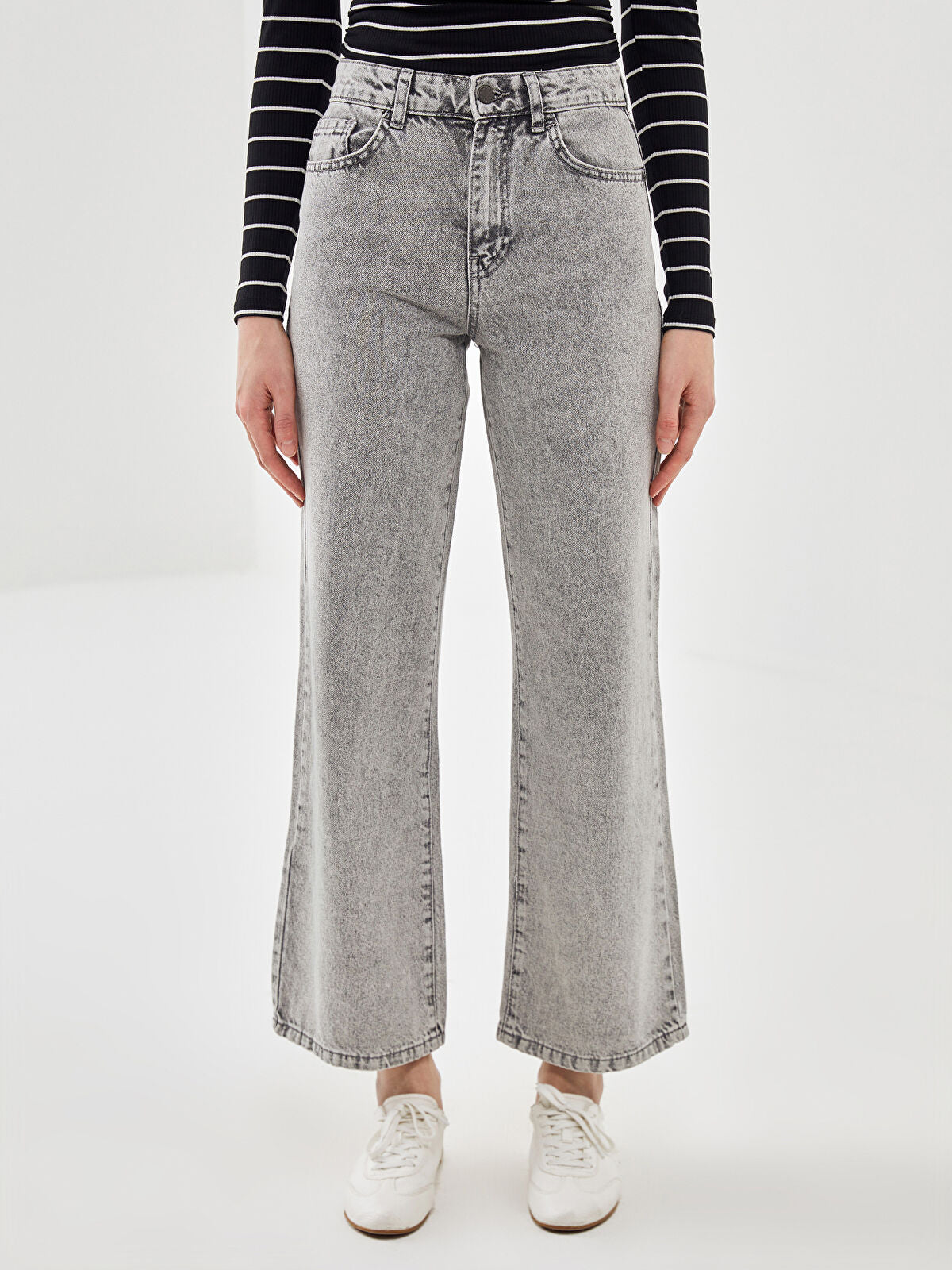 Wideleg Female Jean Pants