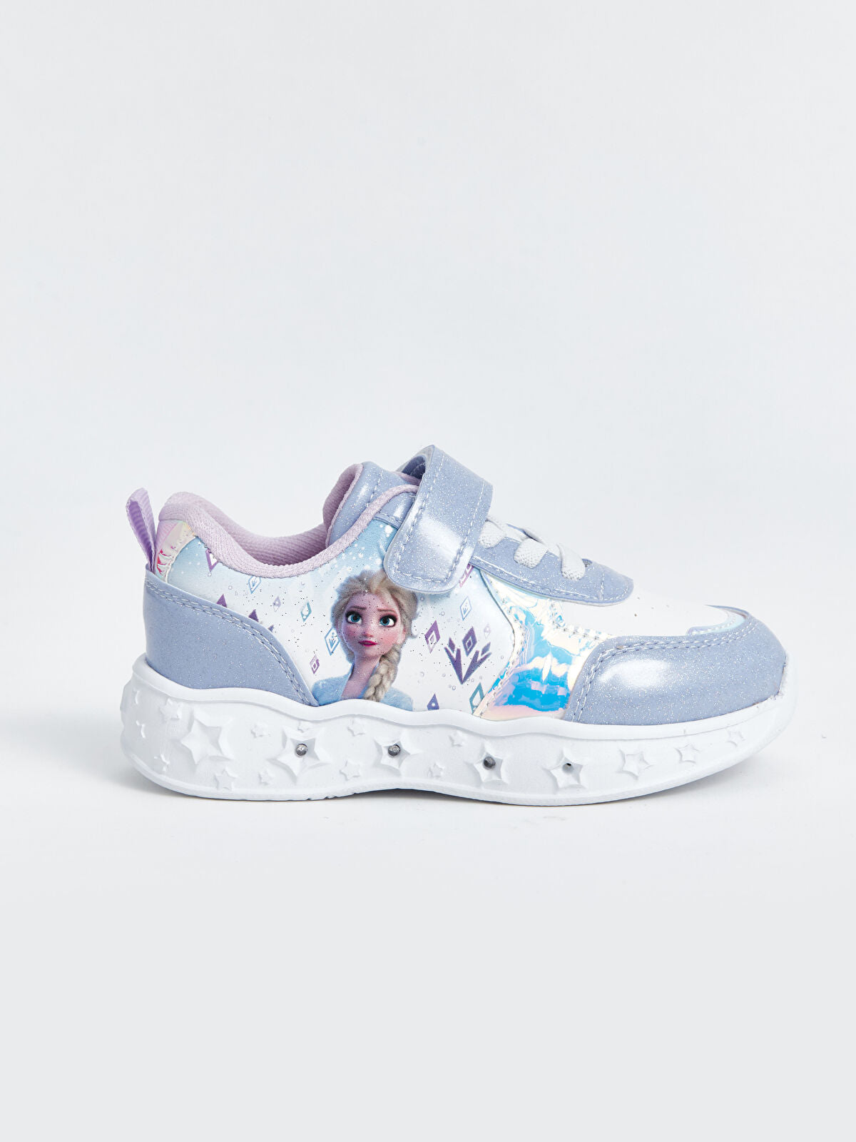 Printed Dots and Stripes Elsa Design Baby Girl Sport Shoes