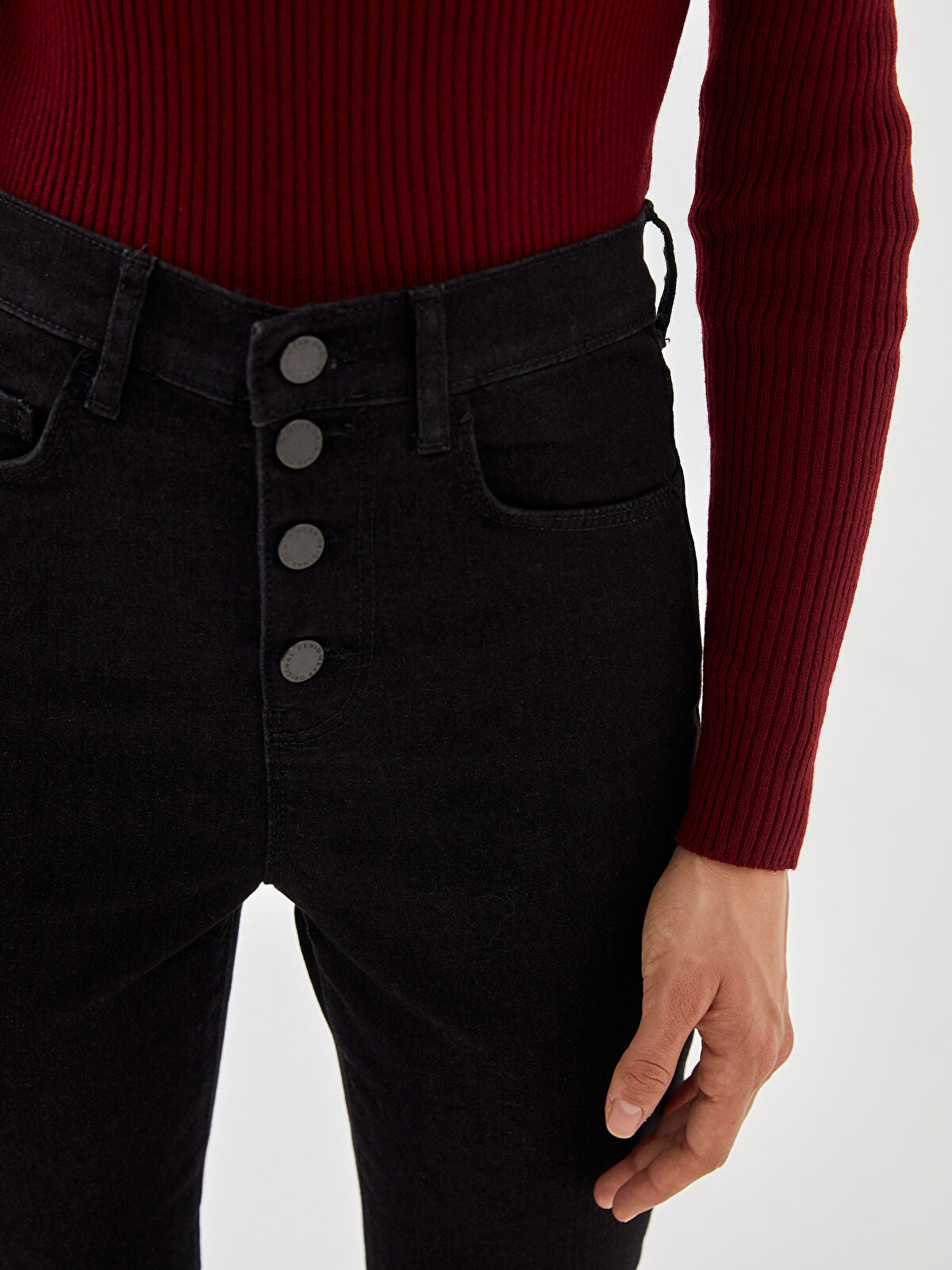 LCW Jeans Black Jupiter Super Skinny Fit Women's Jean Trousers
