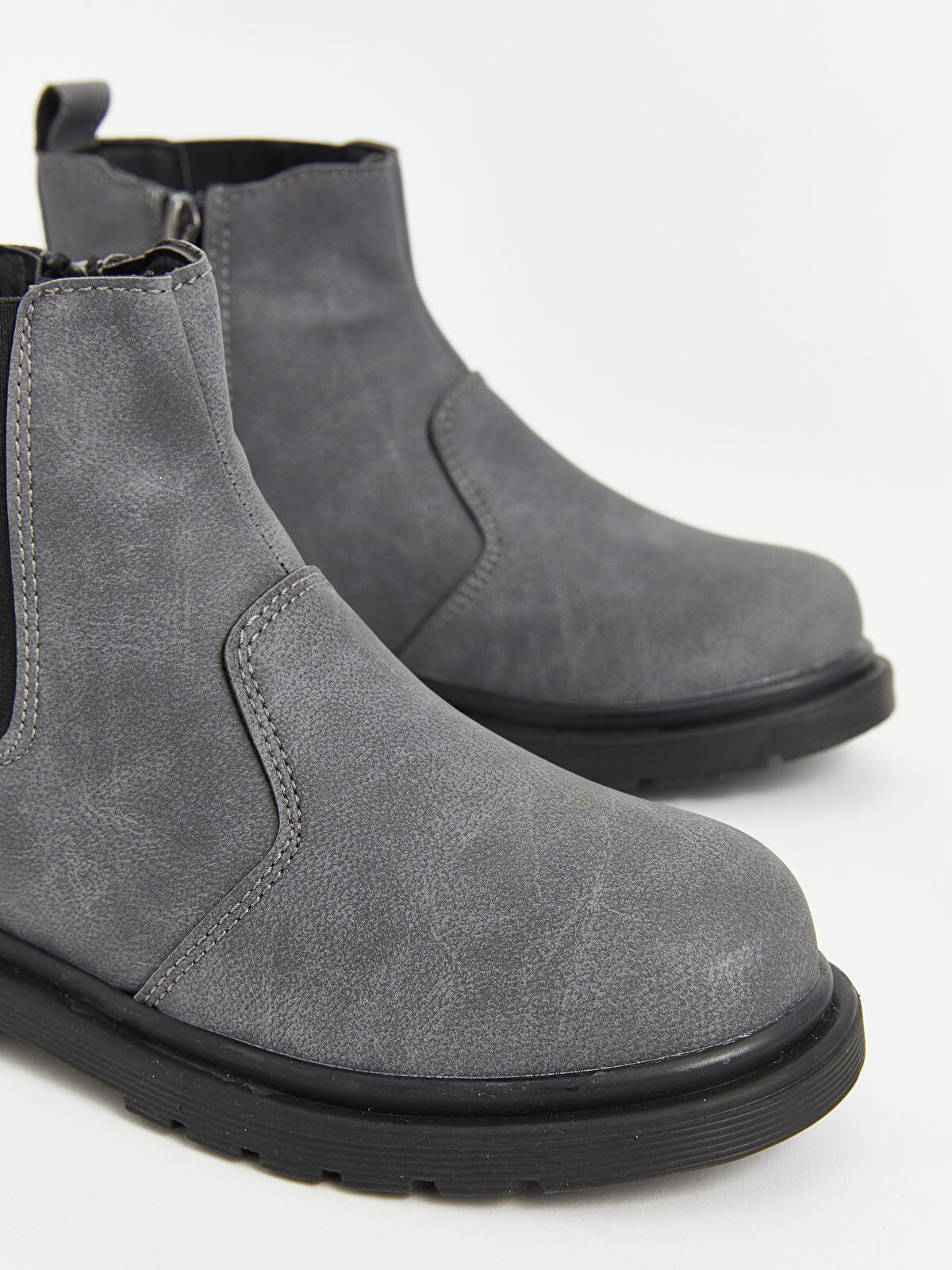 Leather-Look Buckle Boy's Shoe