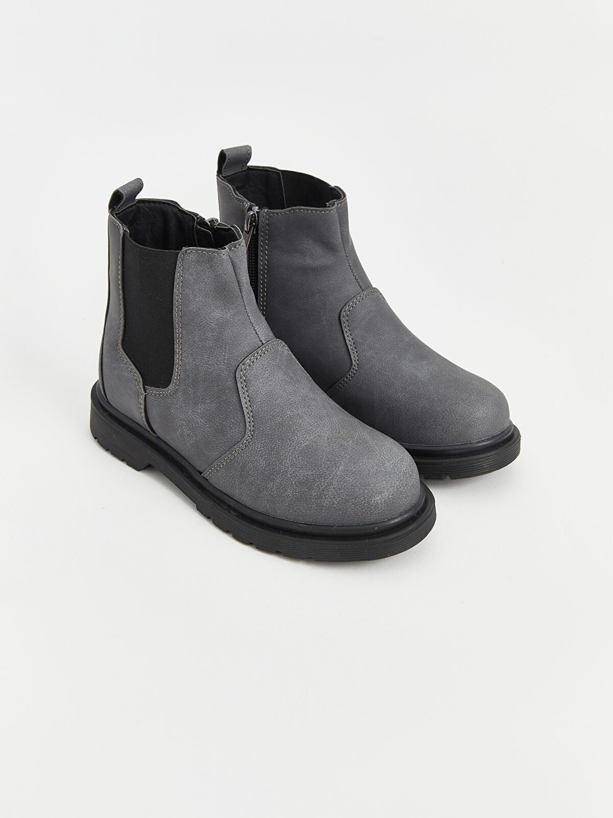 Leather-Look Buckle Boy's Shoe