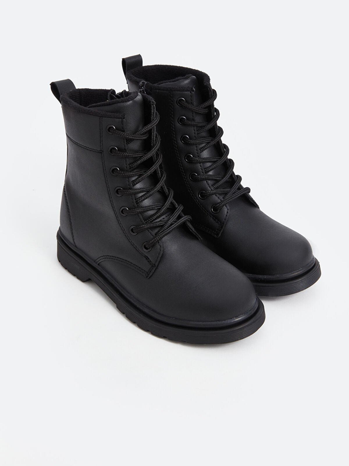 Leather-Look Strap and Buckle Boy Boot