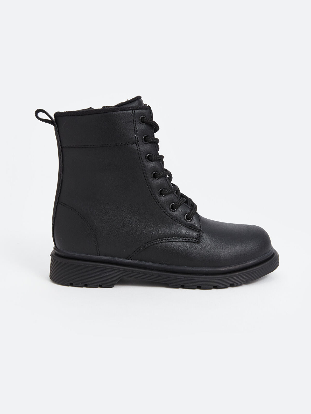 Leather-Look Strap and Buckle Boy Boot