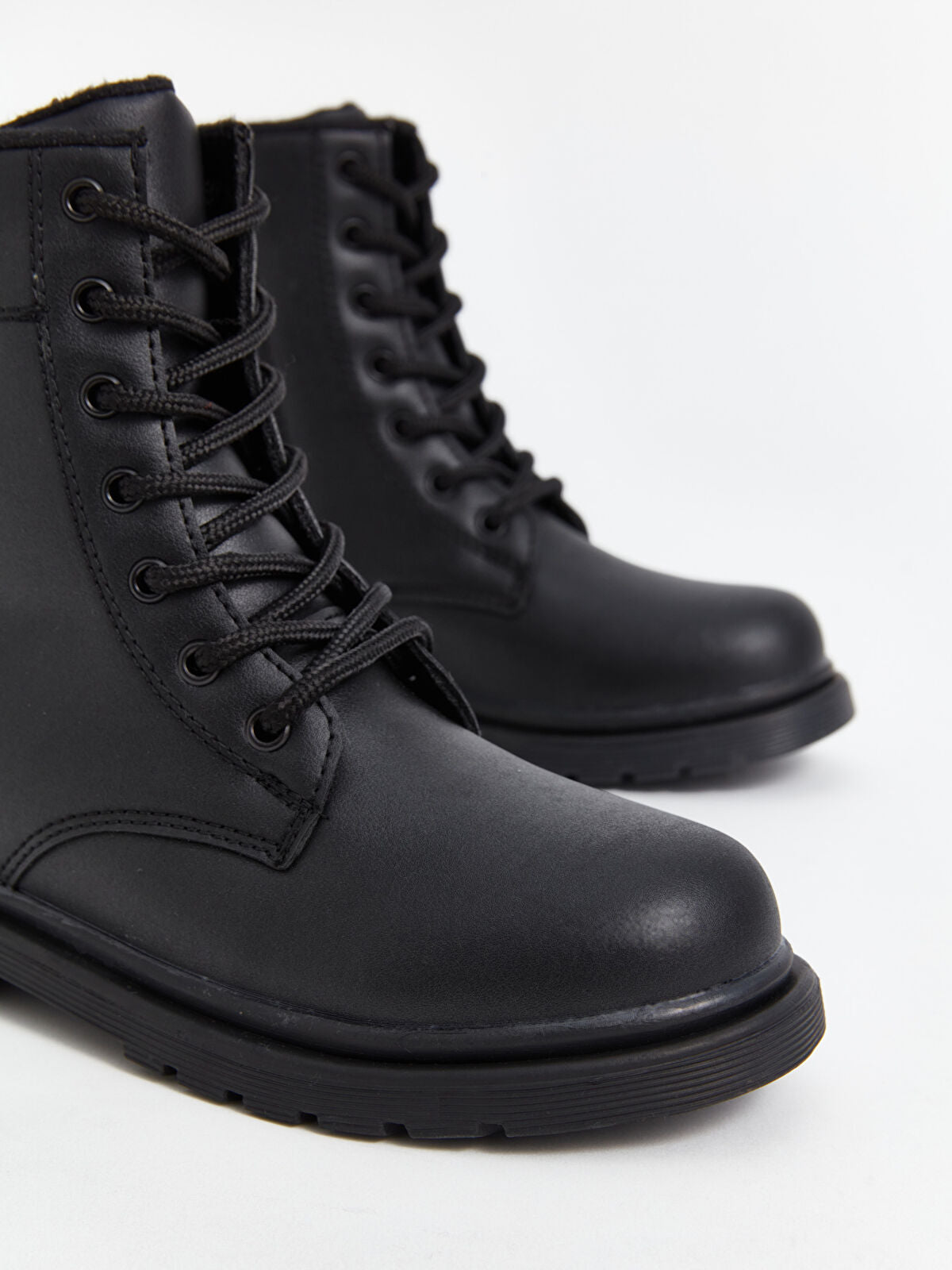 Leather-Look Strap and Buckle Boy Boot