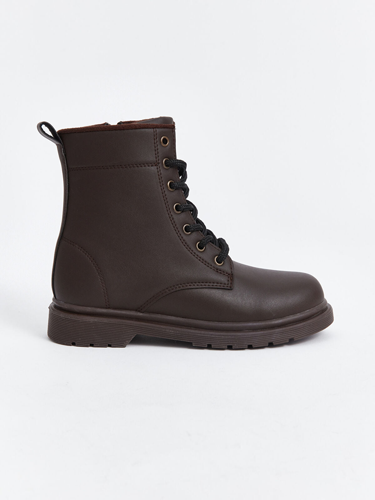 Leather-Look Strap and Buckle Boy Boot
