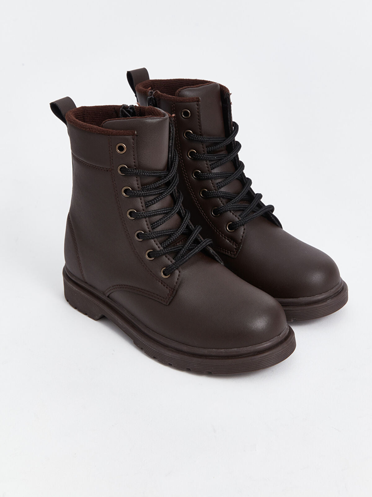 Leather-Look Strap and Buckle Boy Boot