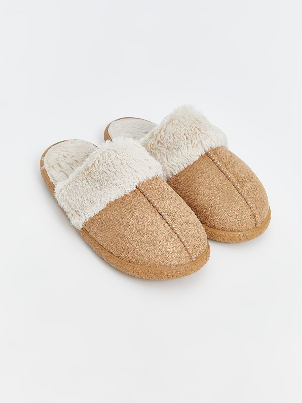 Wool Fleece Women's Home Slippers with Heat Protection