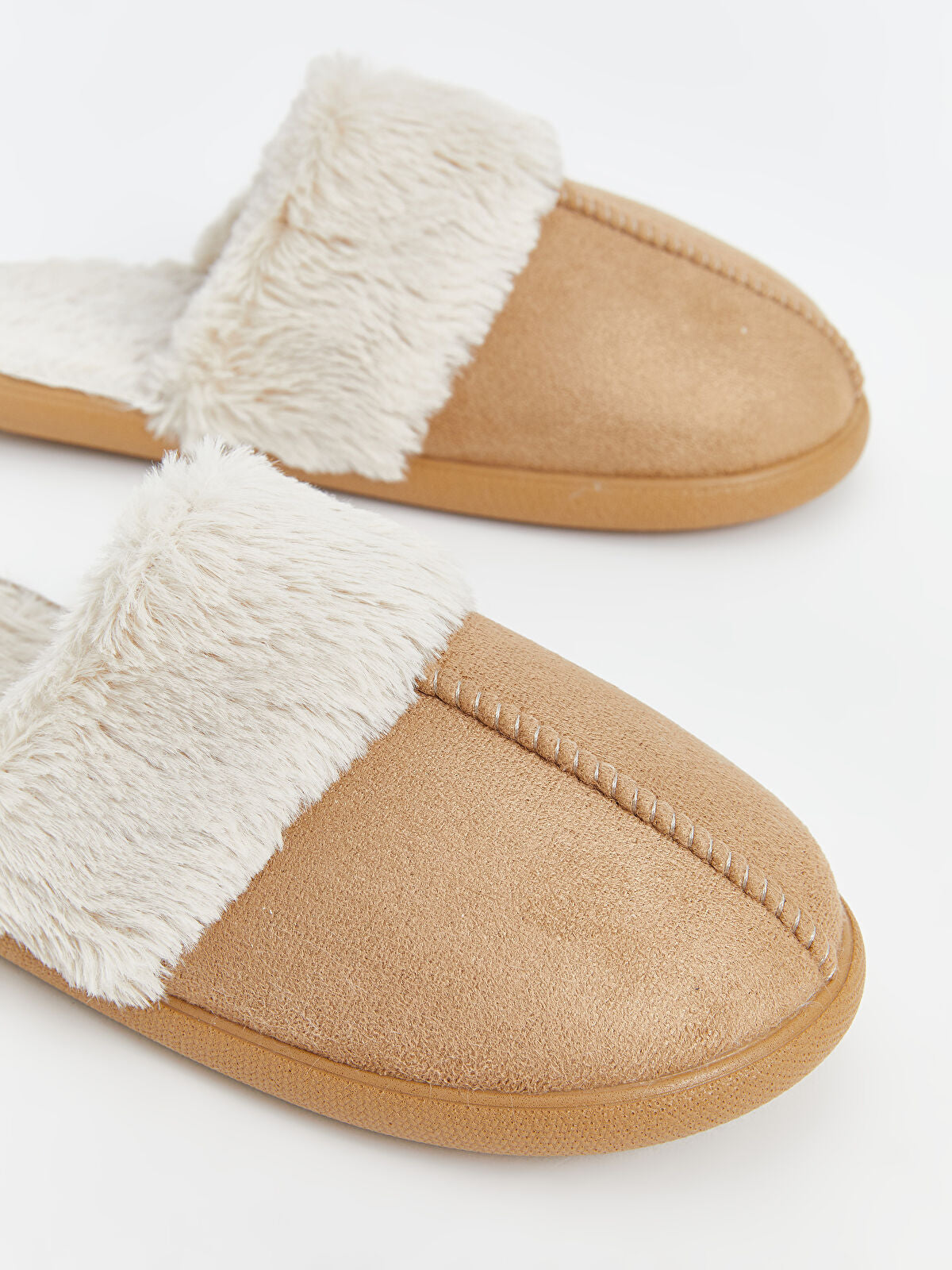Wool Fleece Women's Home Slippers with Heat Protection