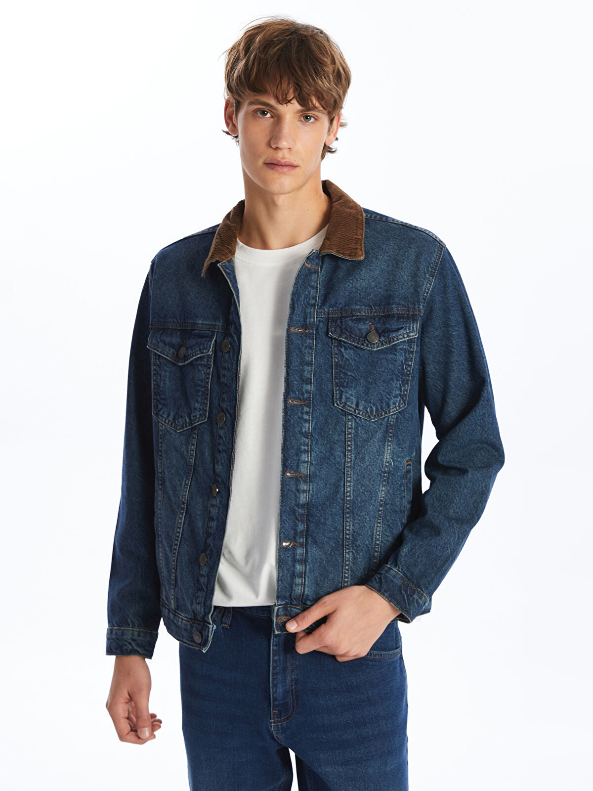 LCW Standard Fit Men's Indigo Jean Waistcoat