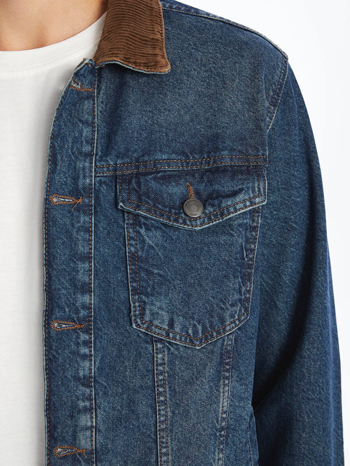 LCW Standard Fit Men's Indigo Jean Waistcoat