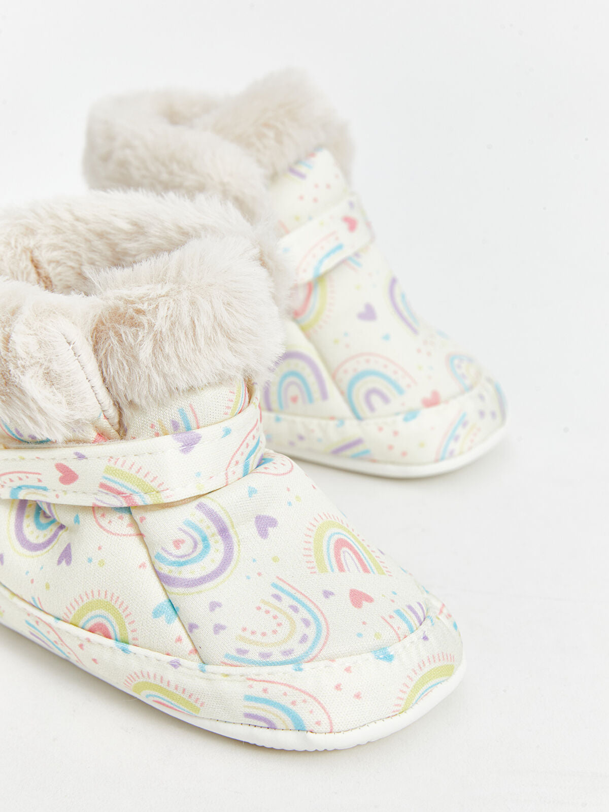 Striped Baby Girl Pre-Walking Home Shoe