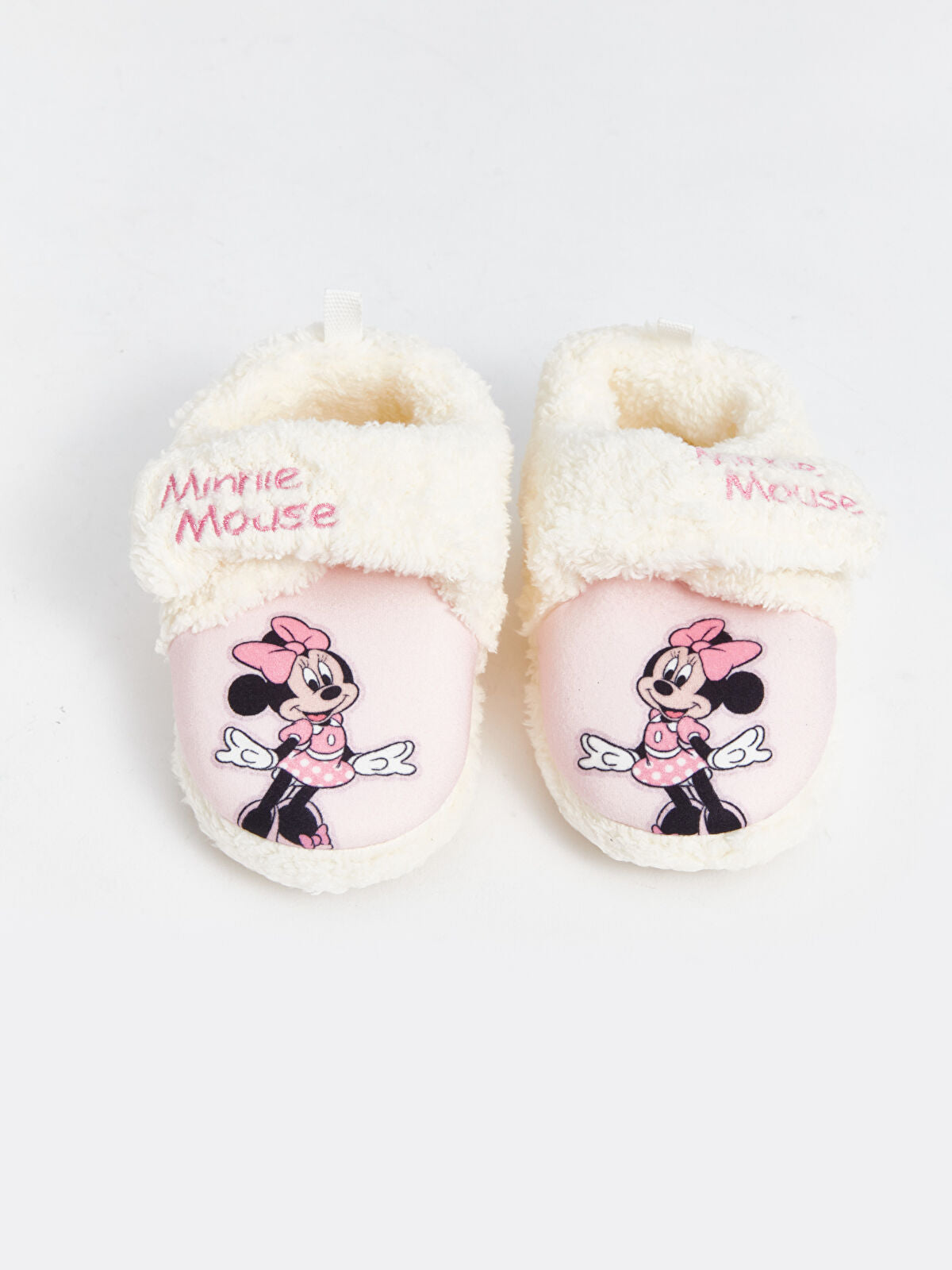 Minnie Mouse Embroidered Lace Baby Girls House Slipper