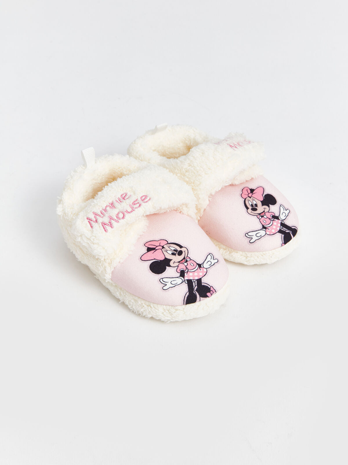 Minnie Mouse Embroidered Lace Baby Girls House Slipper