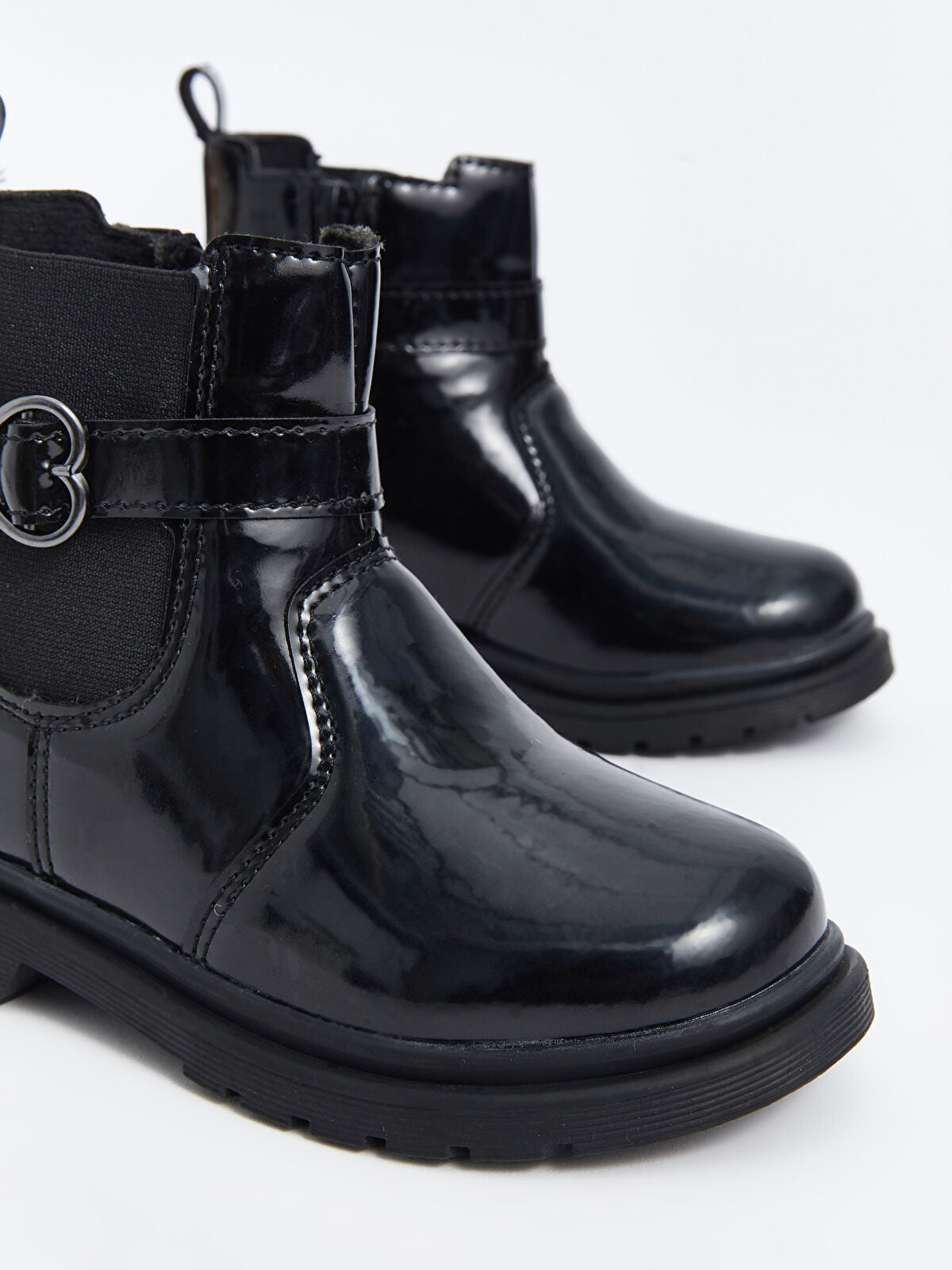 Shiny Leather-Look Girl Child Boot