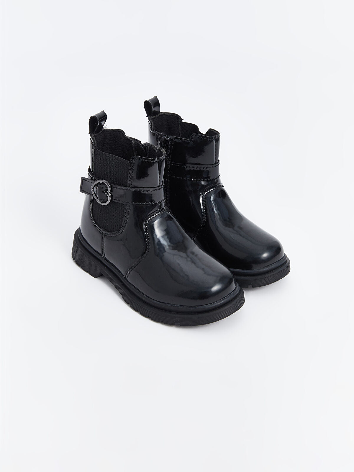 Shiny Leather-Look Girl Child Boot