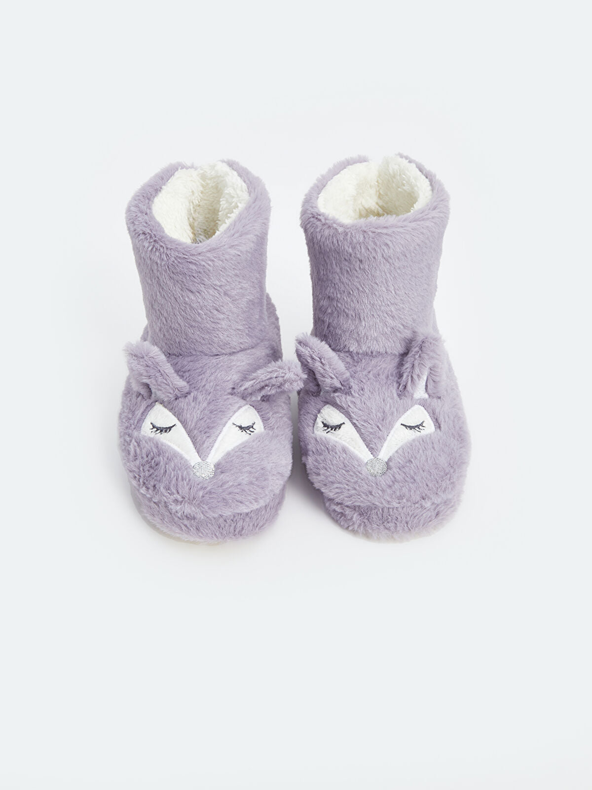 Embroidery Velvet Girls Kids House Shoes