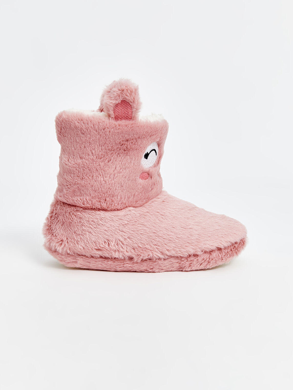 Detailed Buckle Fleece Girls' House Shoes