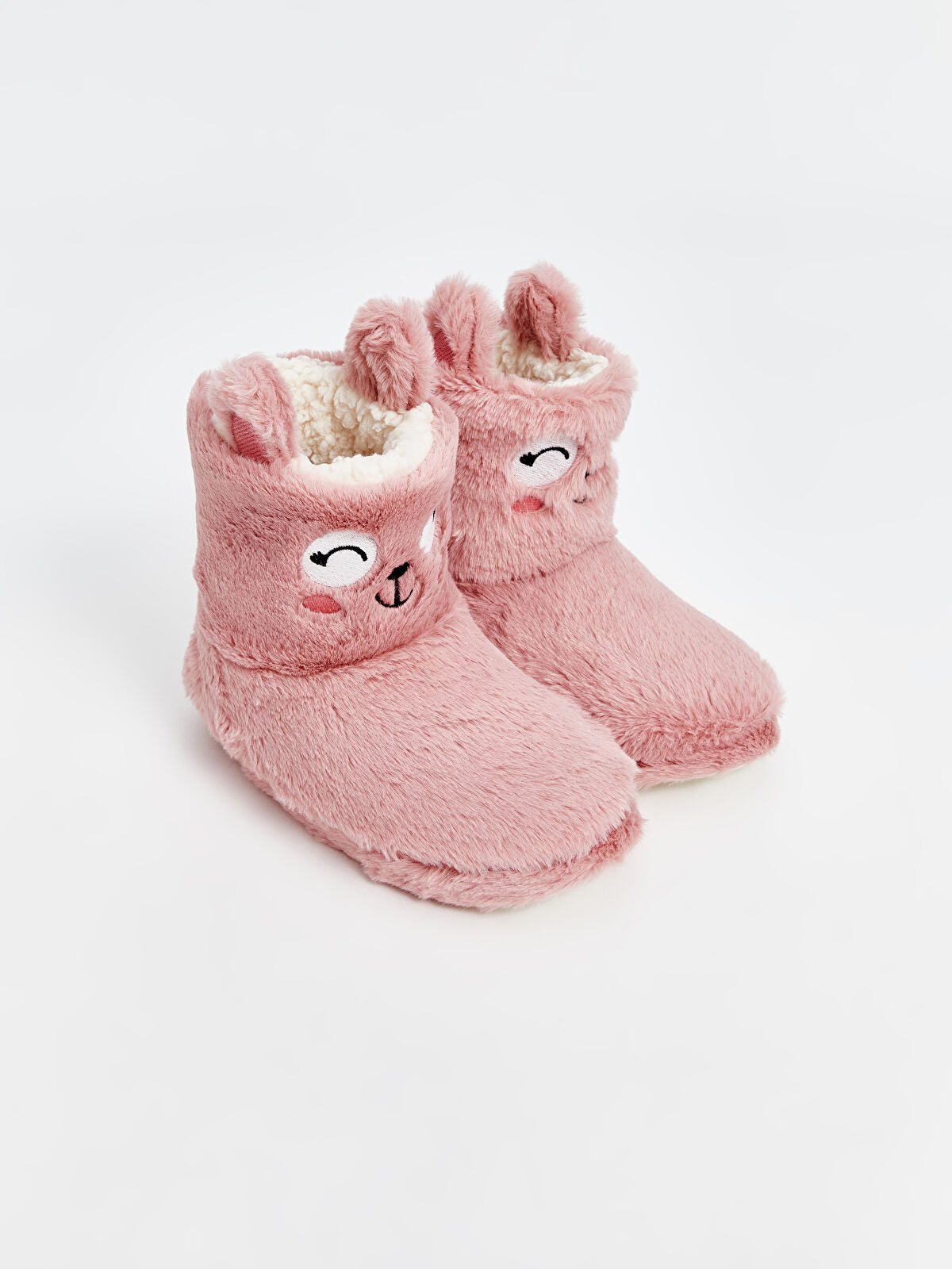 Detailed Buckle Fleece Girls' House Shoes