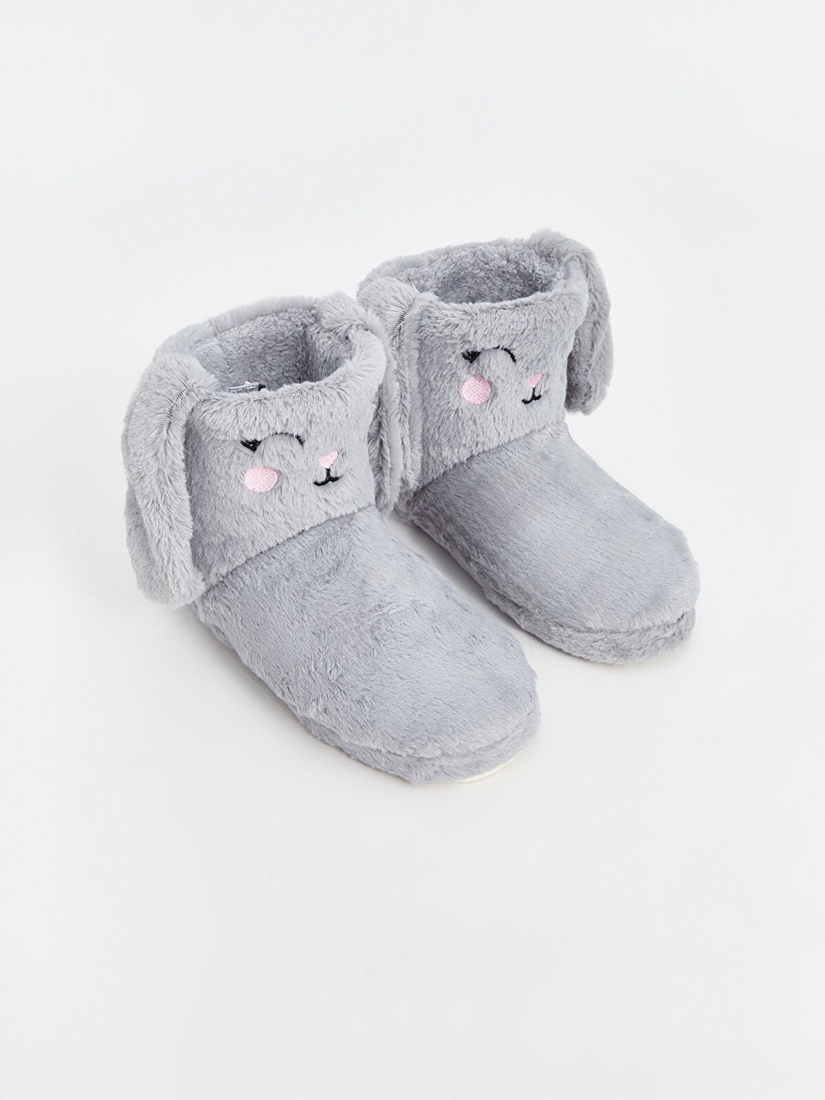 Detailed Buckle Fleece Girls' House Shoes