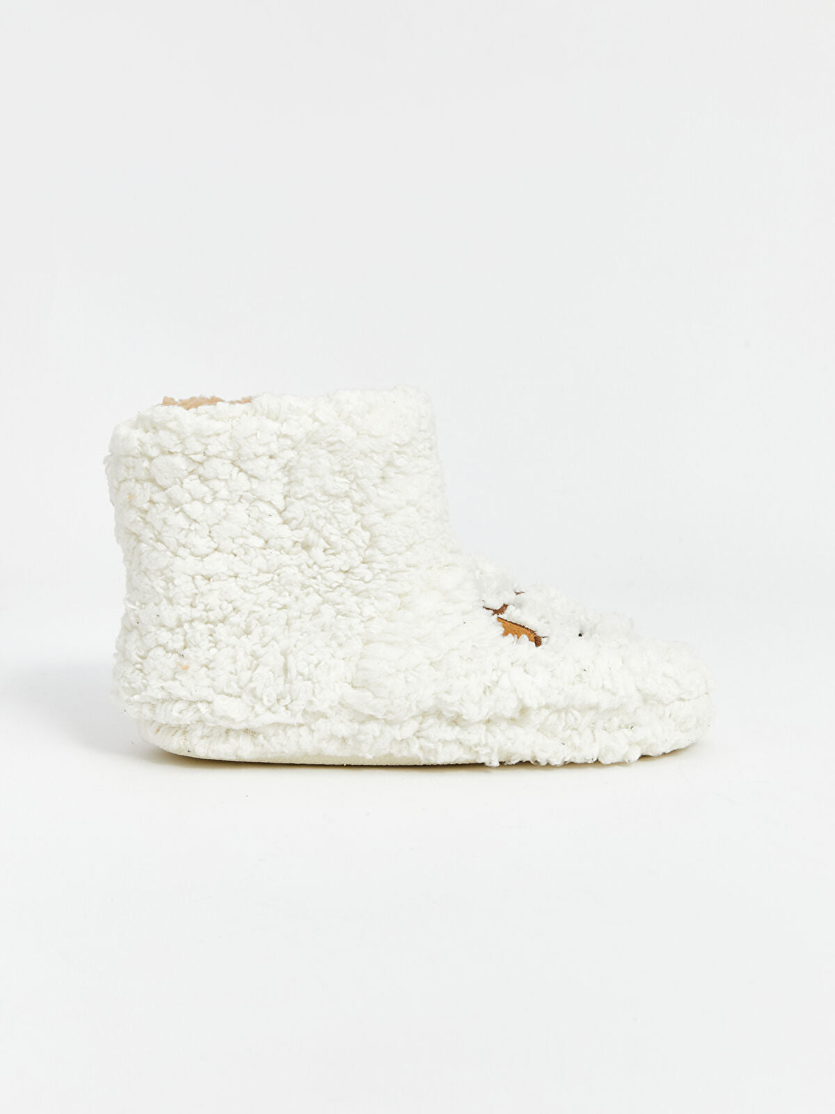 Embroidery Velvet Girls Kids House Shoes