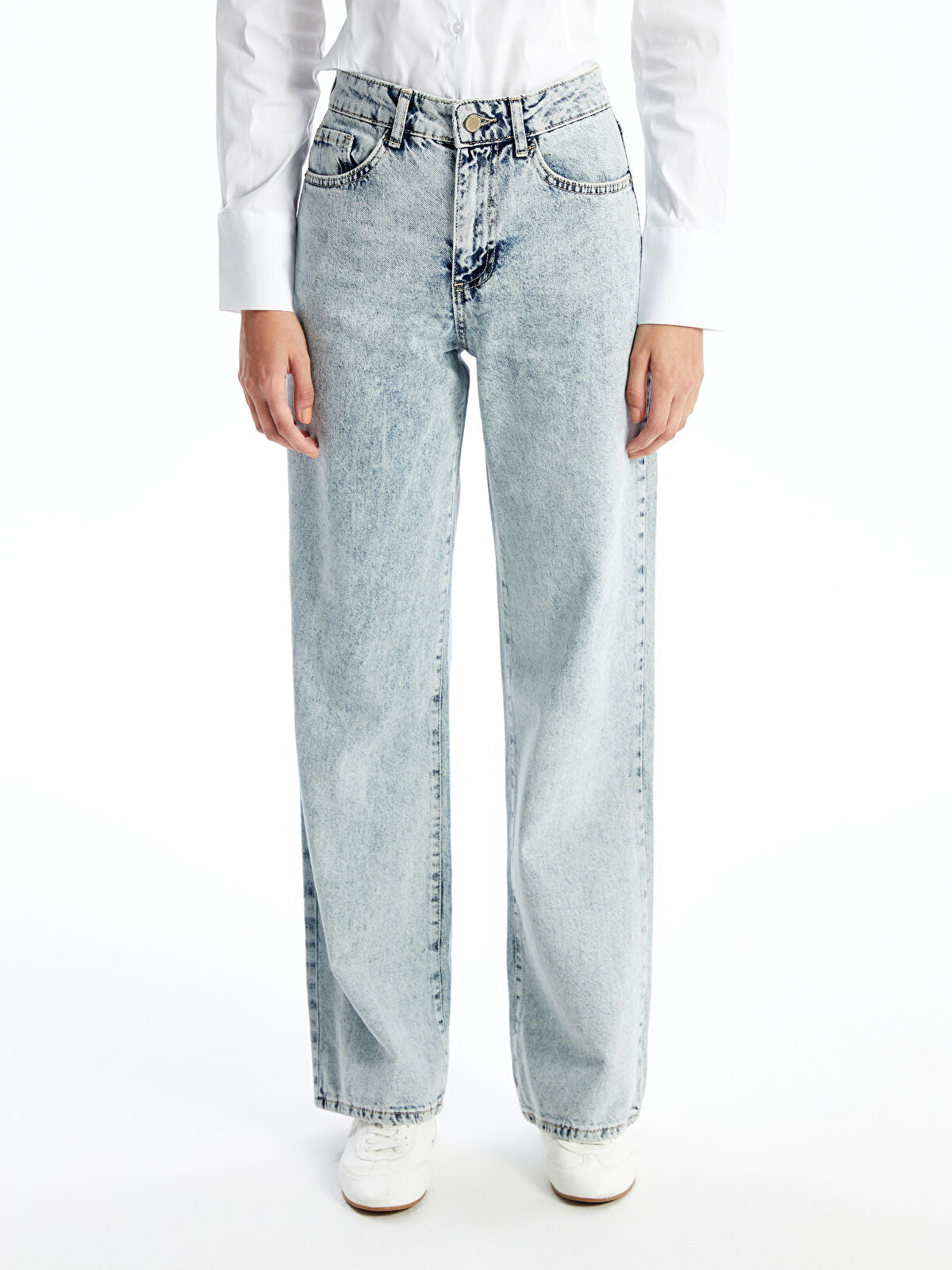 Wide Leg Women's Jeans Pants
