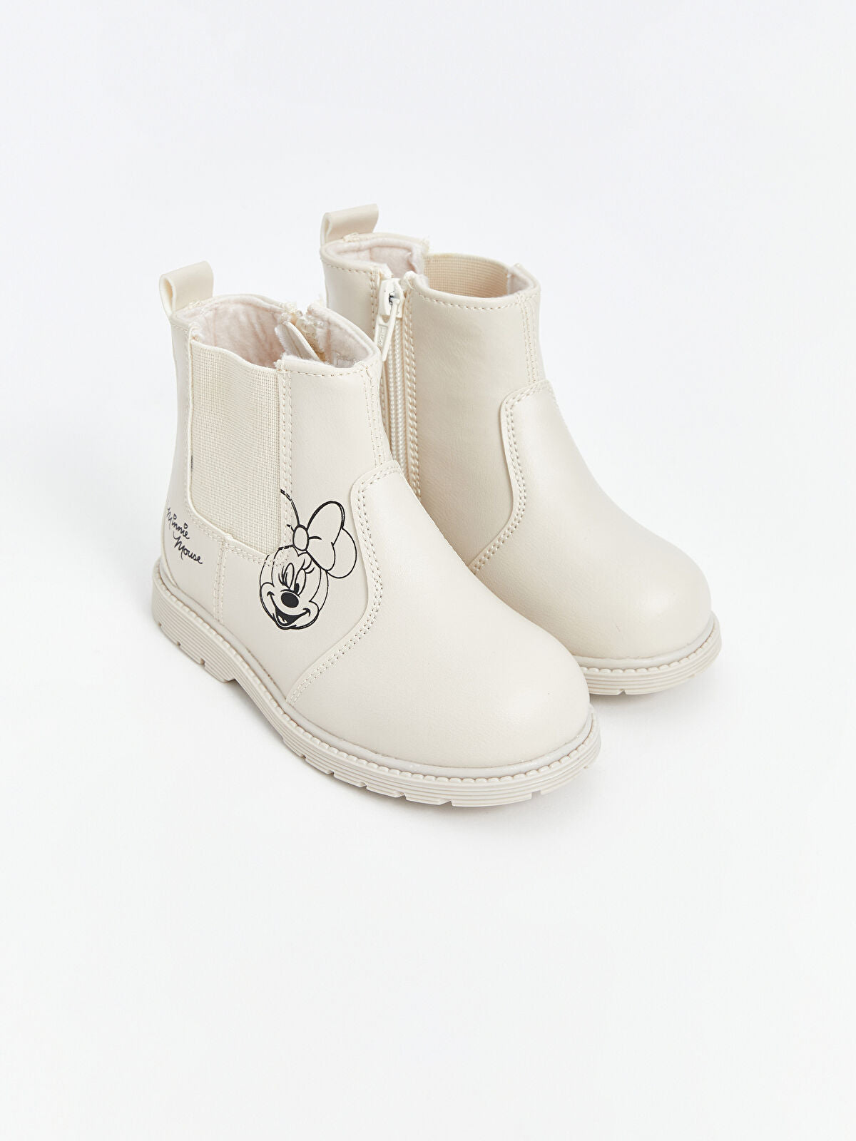 Minnie Mouse Print Baby Girl Boot