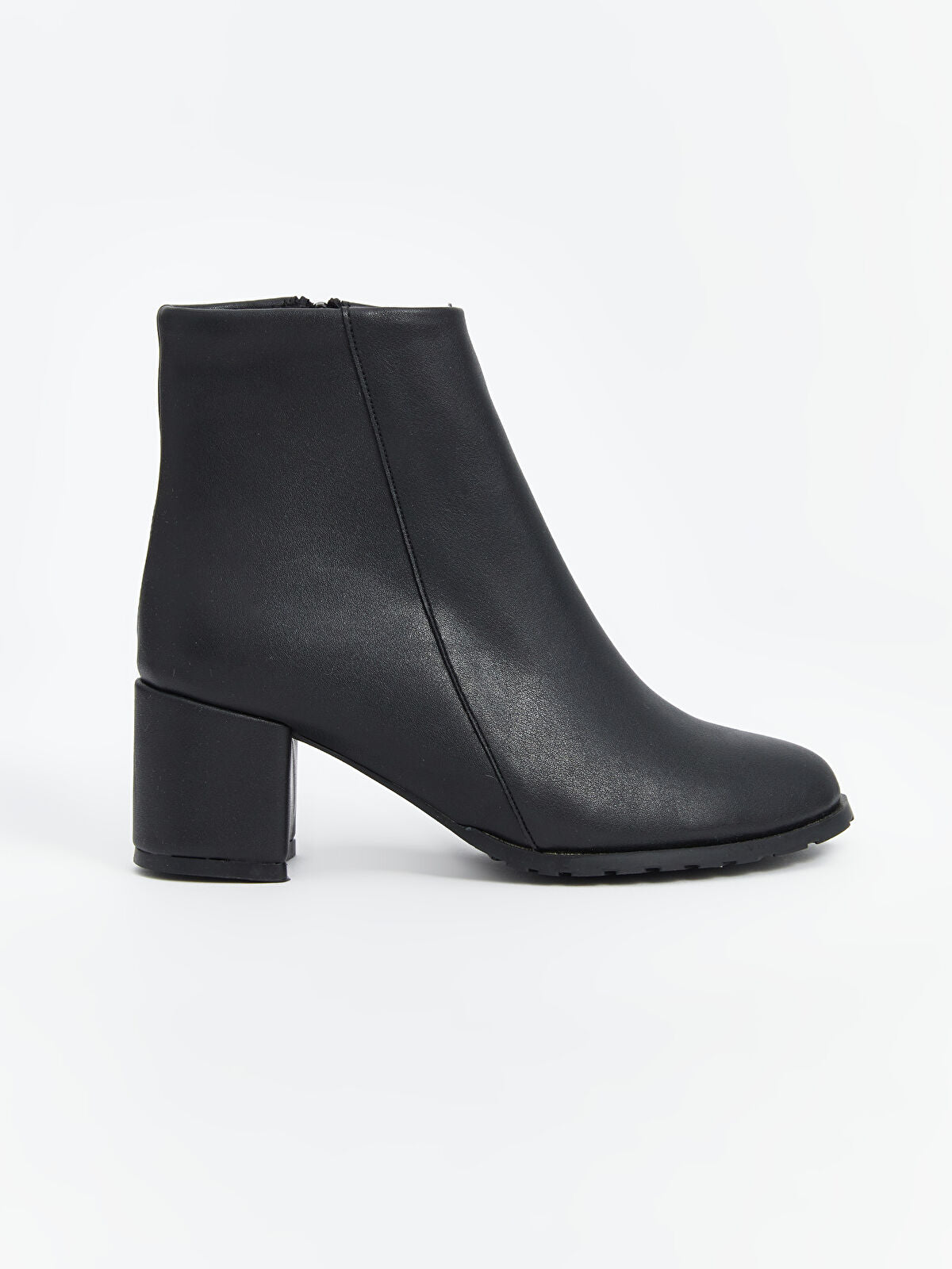 Leather-Look Women's Ankle Boot