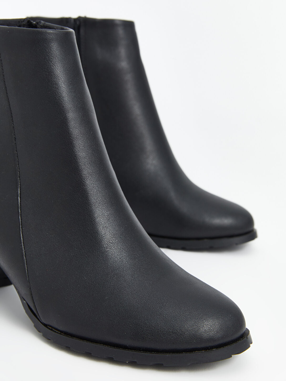 Leather-Look Women's Ankle Boot