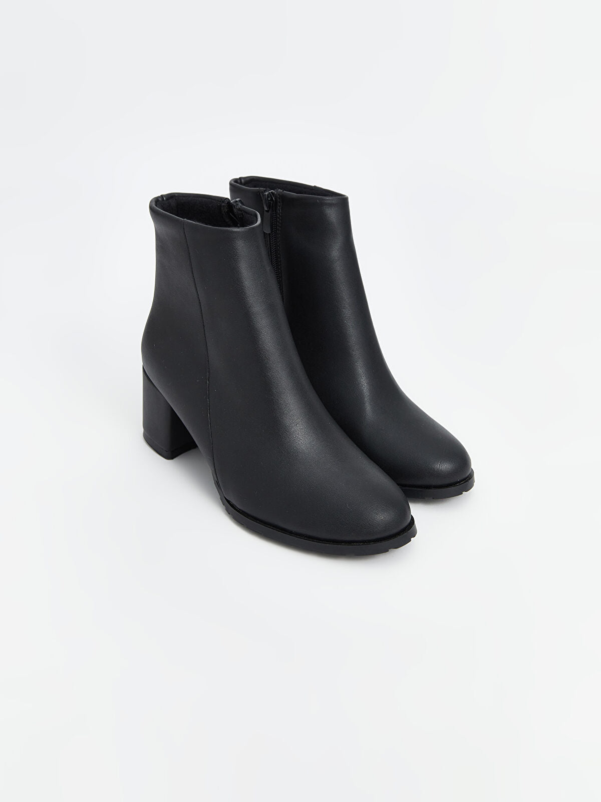 Leather-Look Women's Ankle Boot