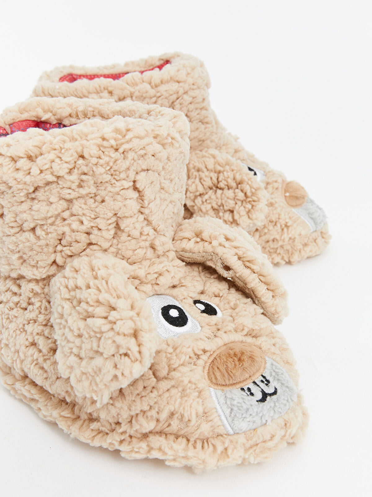 Dog Figure Fleece Boys Home Slipper