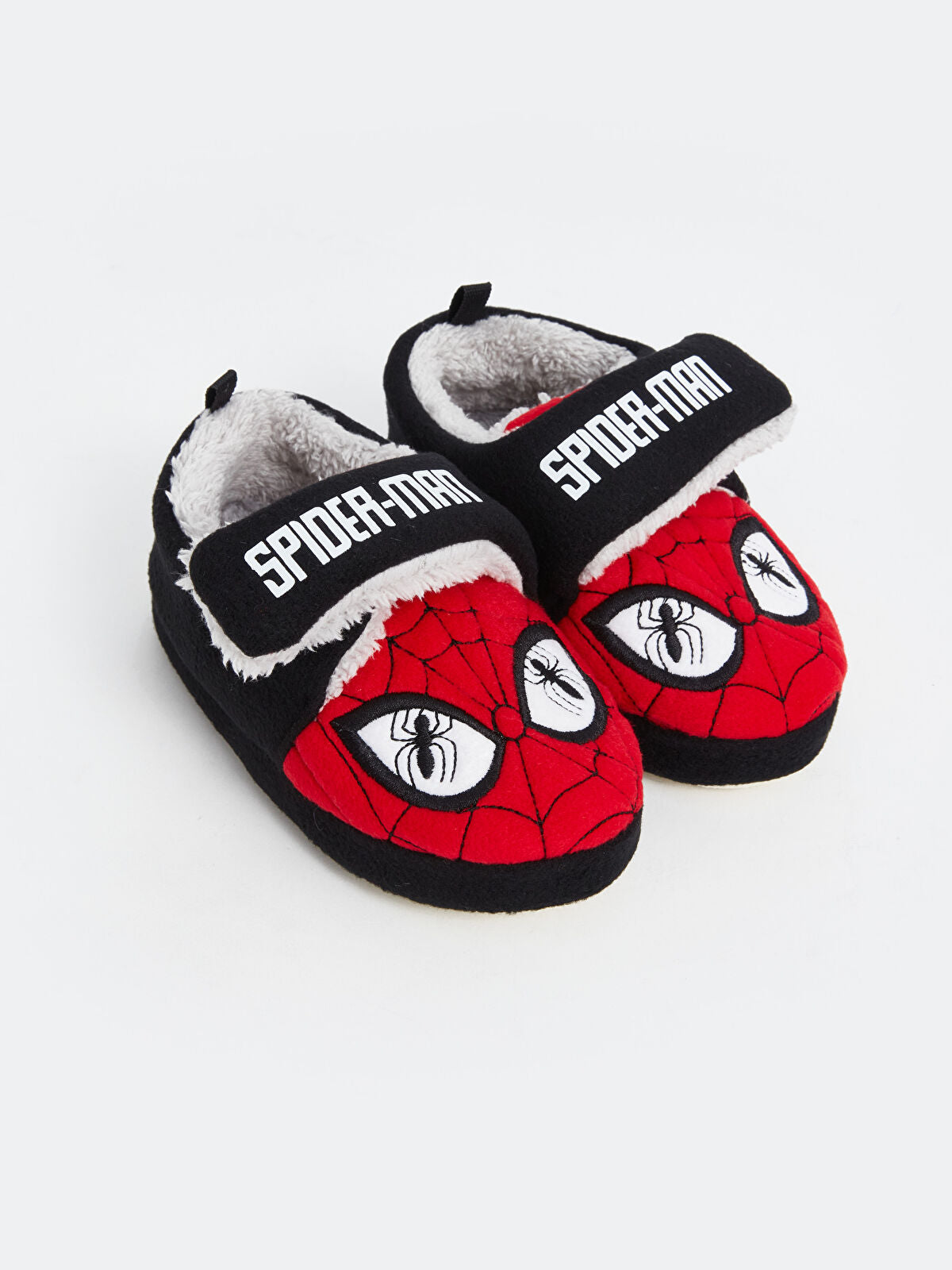 Spider-Man Embellished Fleece Baby Toddler House Shoes for Boys