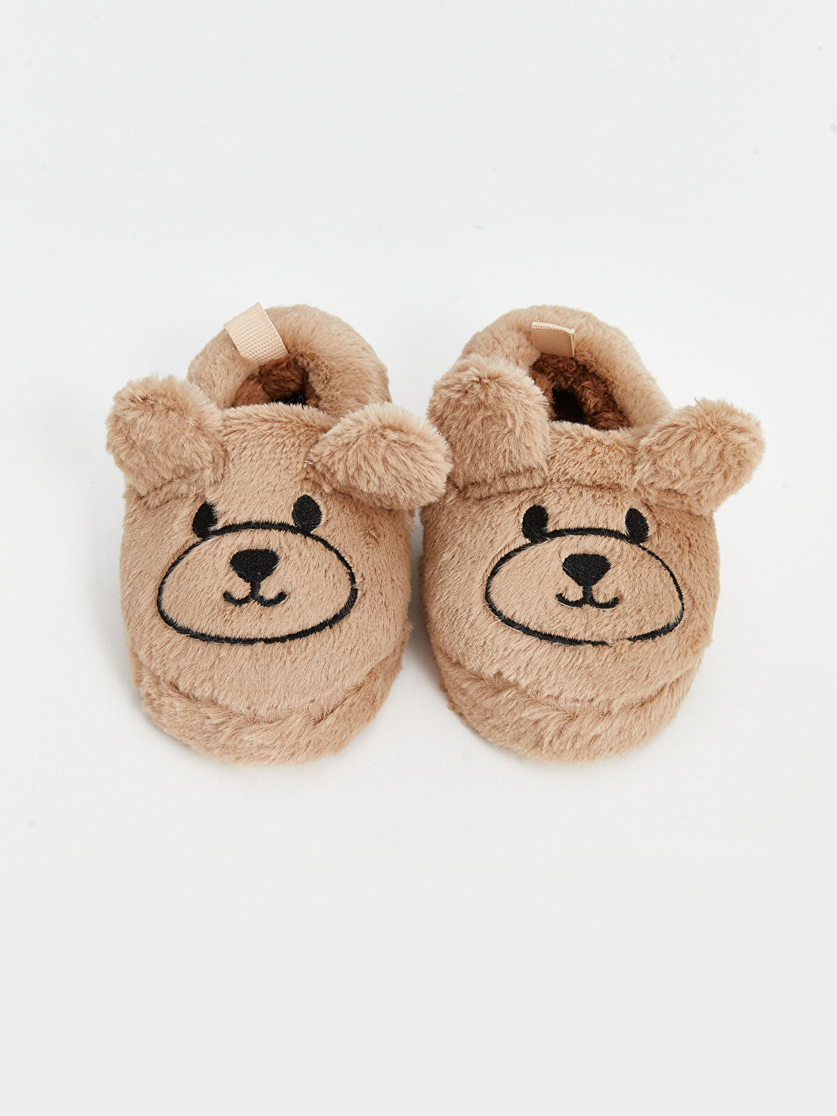 Bej Cropped Sole Baby Boy House Slipper