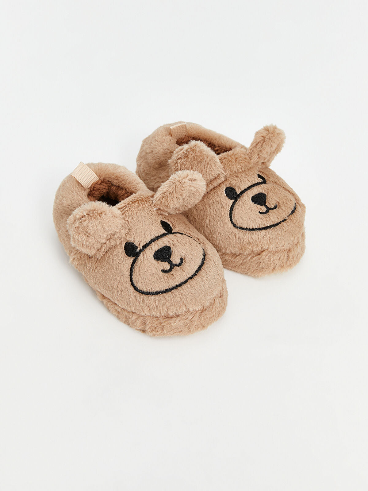 Bej Cropped Sole Baby Boy House Slipper