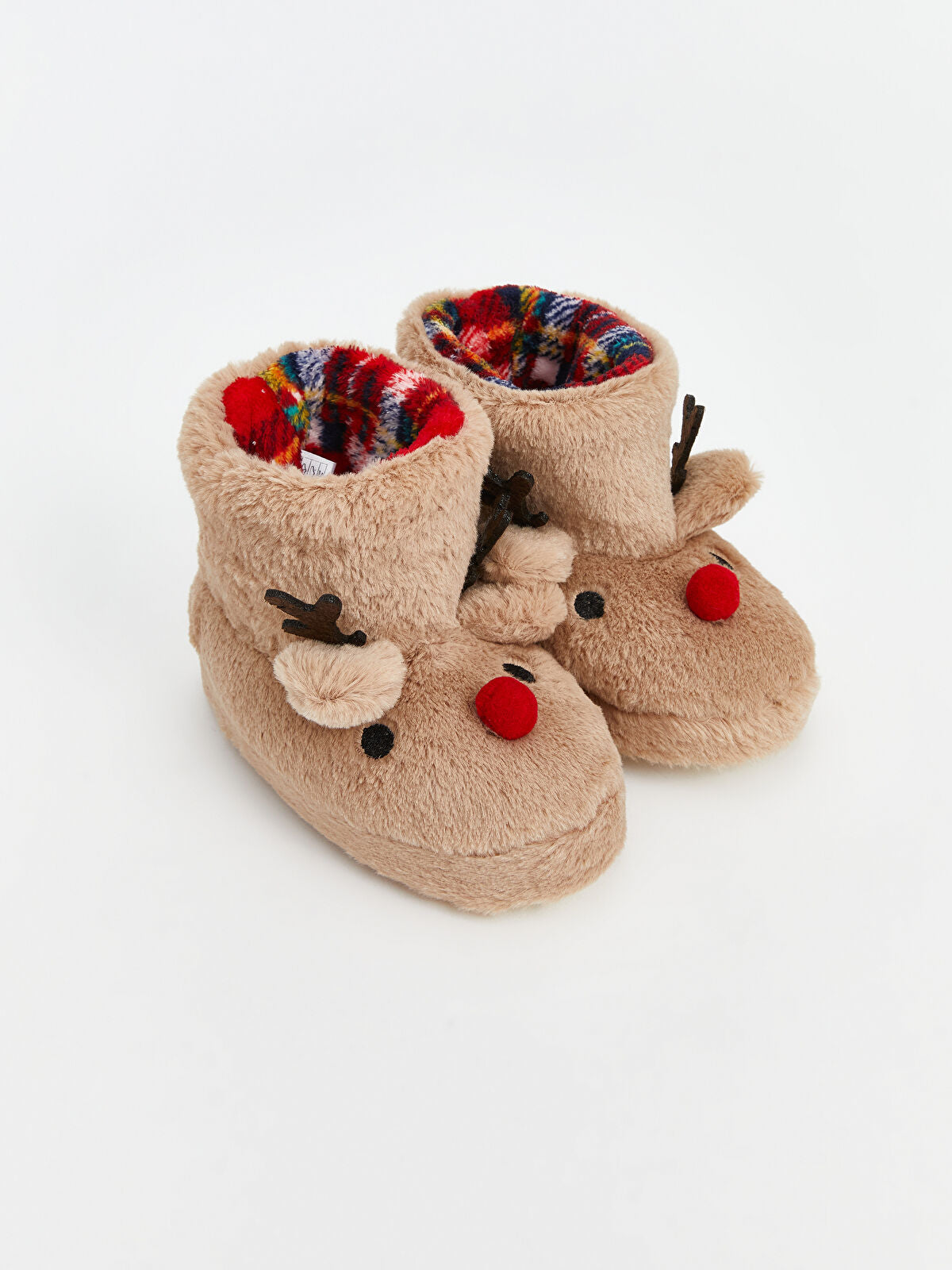 Satin Trimmed Baby Boy Home Slipper