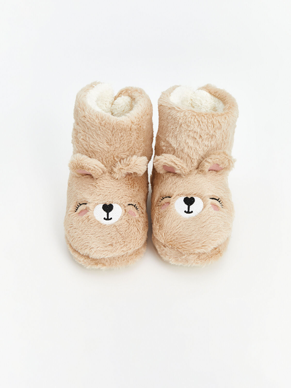 Animal Motif Fur Girls' Home Shoes