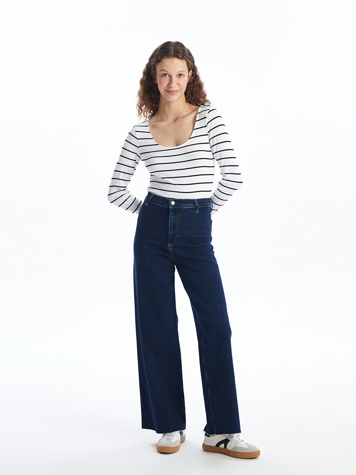 Wideleg Female Jean Pants