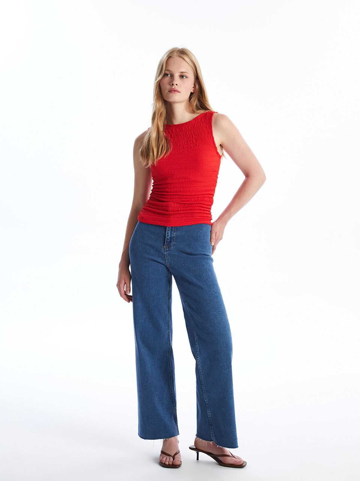 Wideleg Female Jean Pants