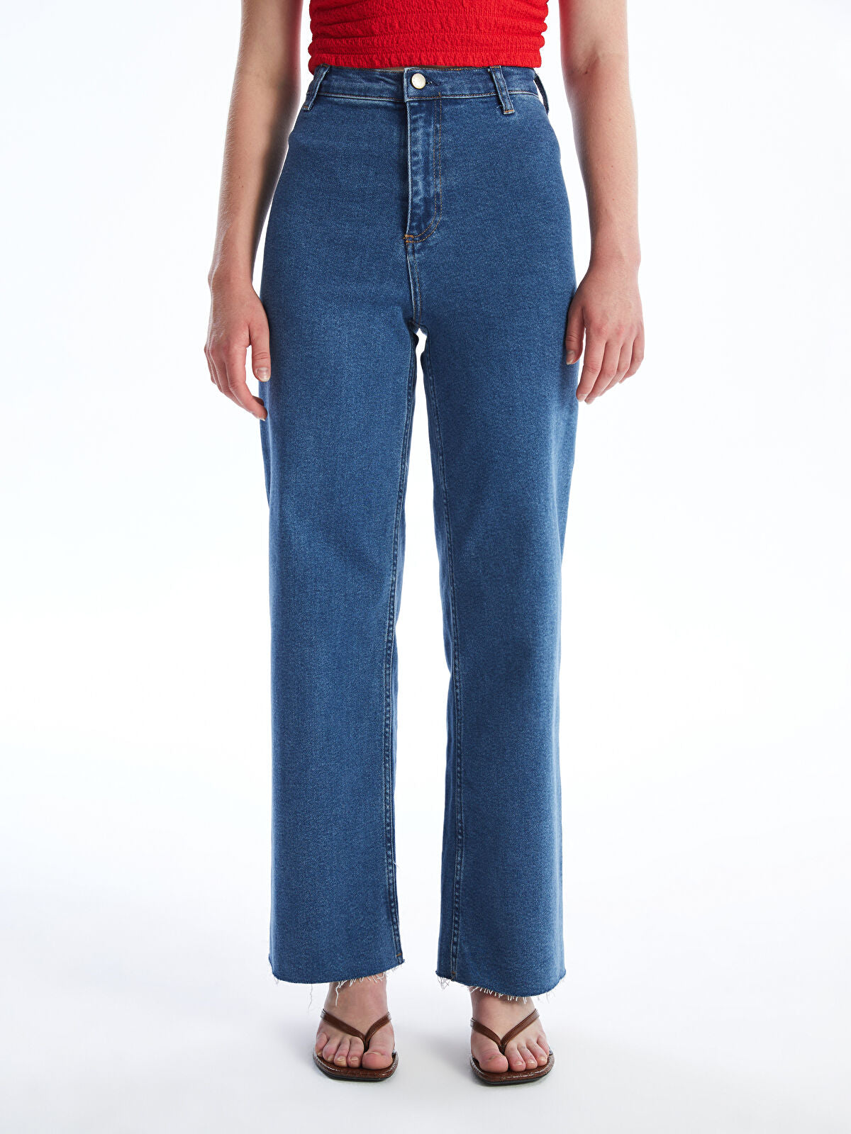 Wideleg Female Jean Pants