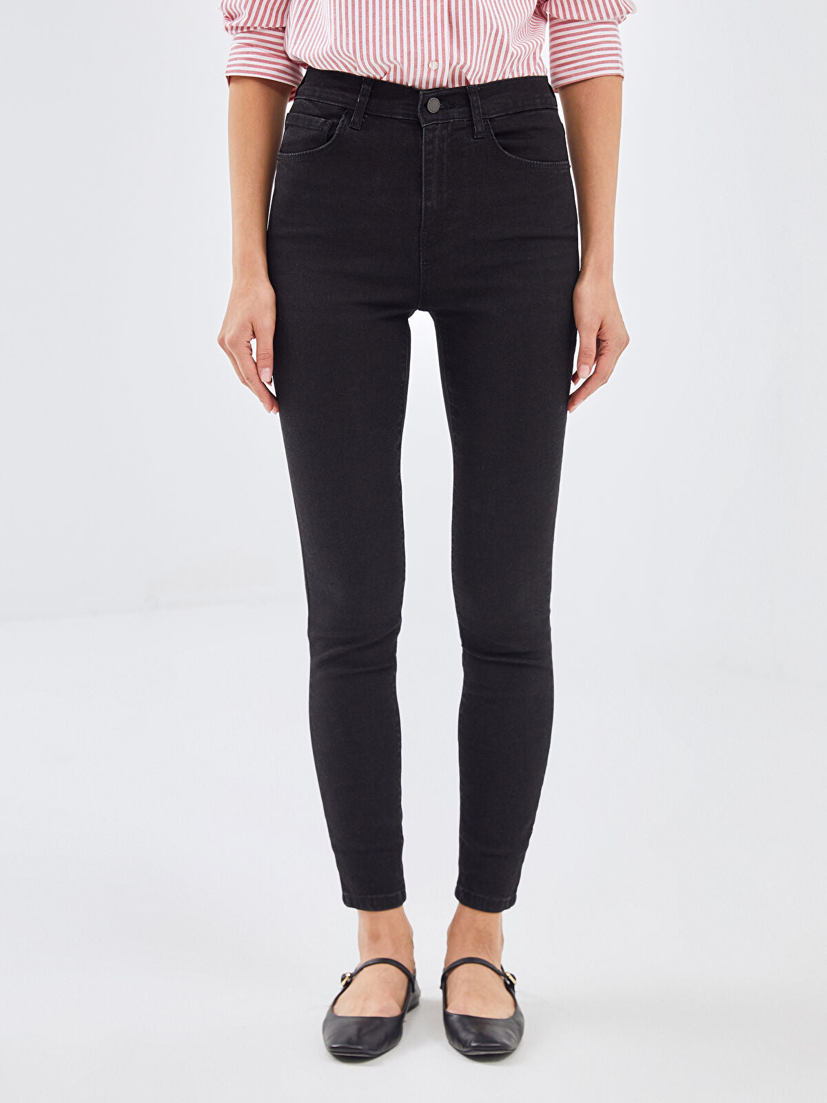 LCW Jeans Black Jupiter Super Skinny Fit Women's Jean Trousers