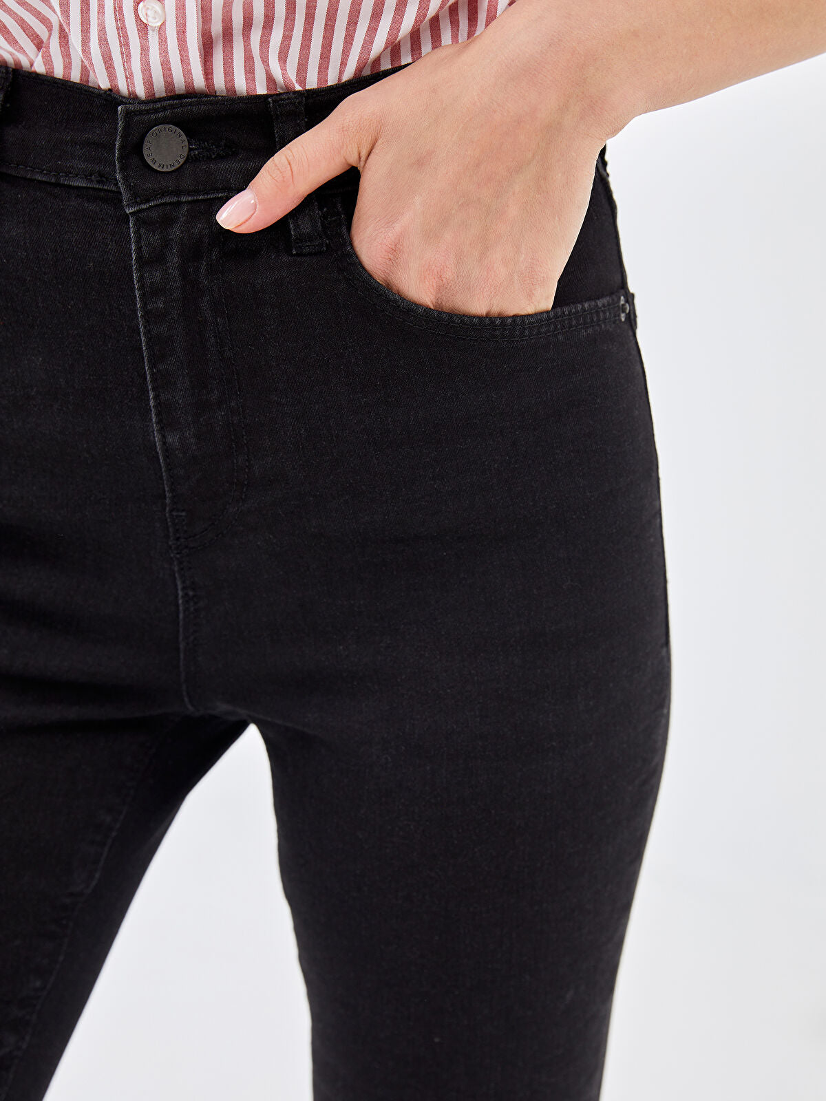 LCW Jeans Black Jupiter Super Skinny Fit Women's Jean Trousers