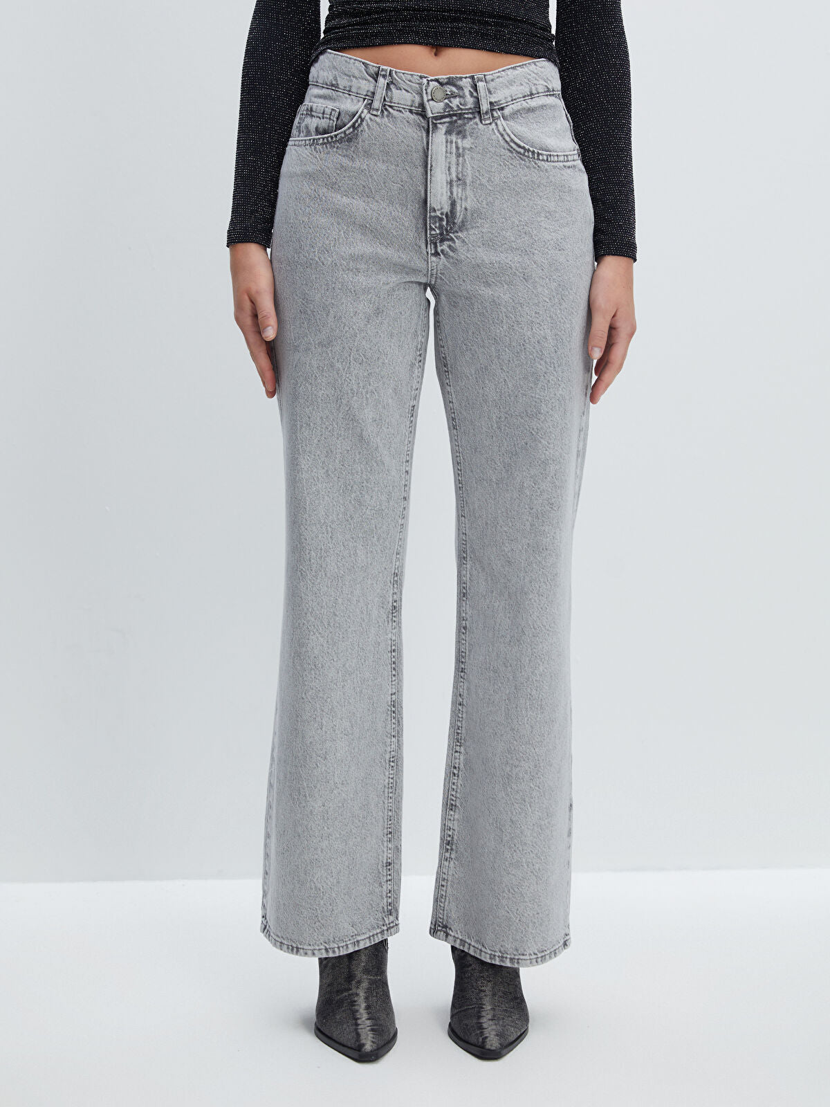 Wideleg Female Jean Pants