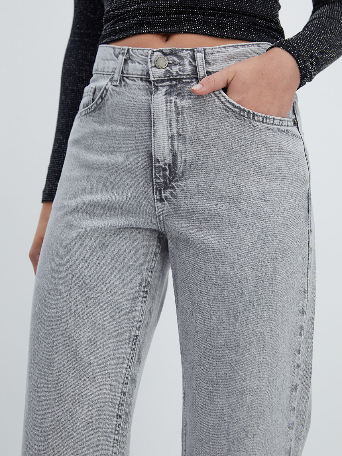 Wideleg Female Jean Pants