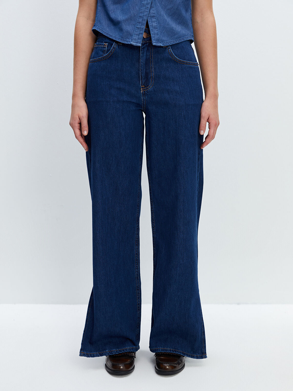 Wide Leg Women's Jeans Pants