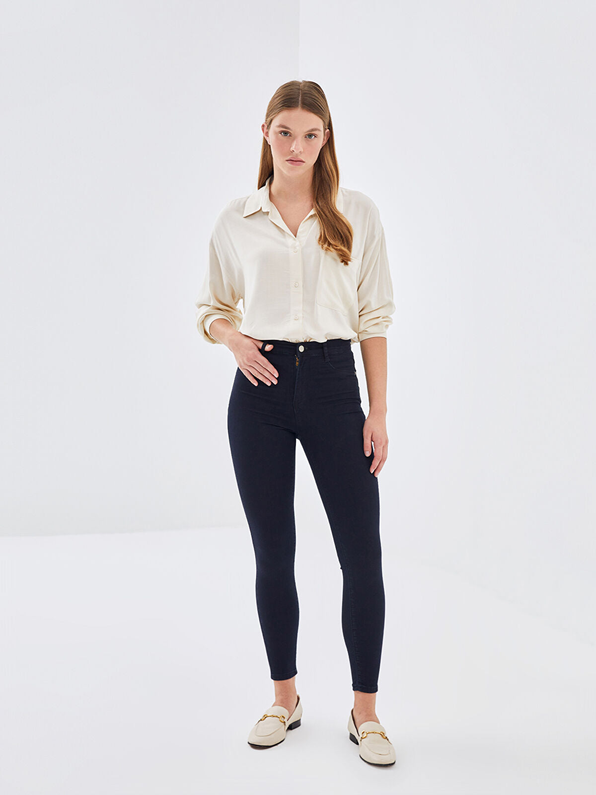 LCW Jeans Black Jupiter Super Skinny Fit Women's Jean Trousers