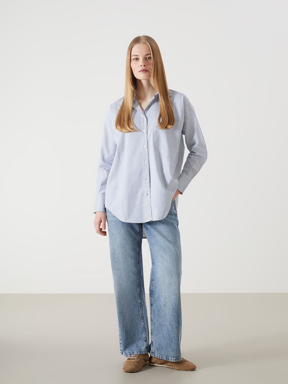 Wideleg Female Jean Pants