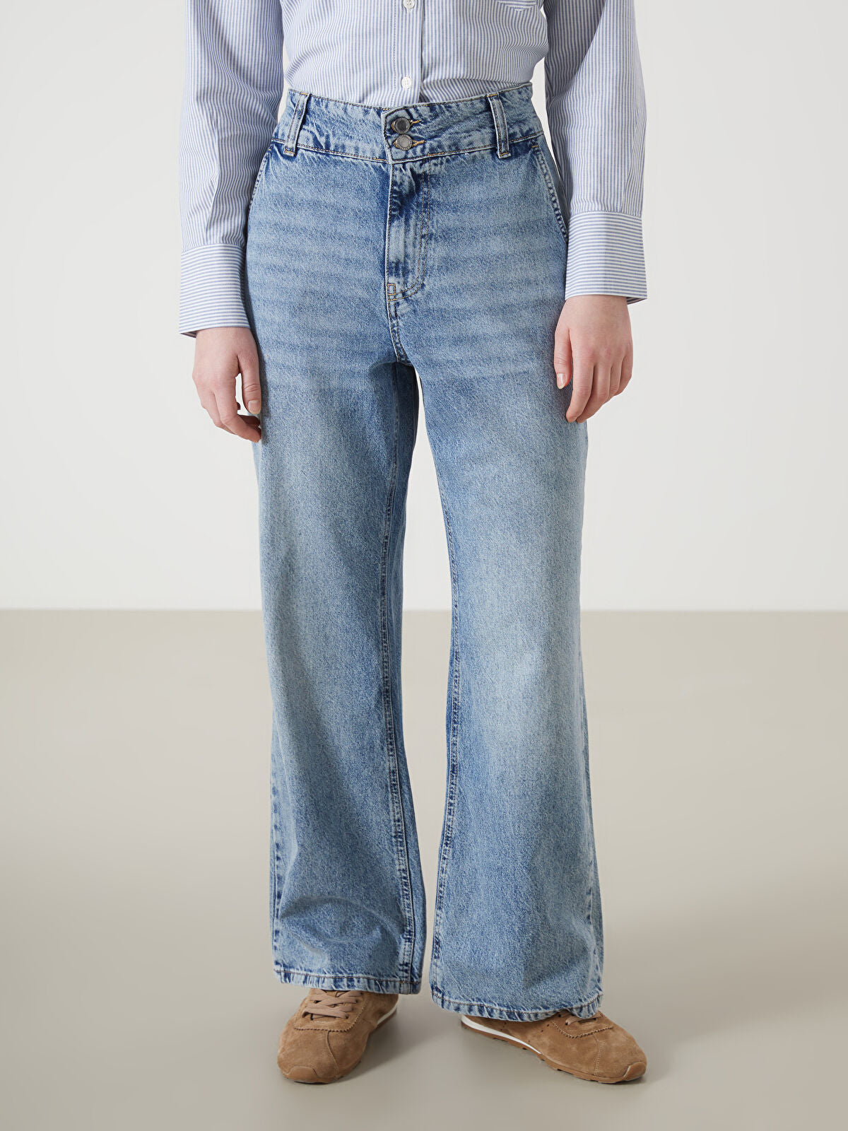 Wideleg Female Jean Pants